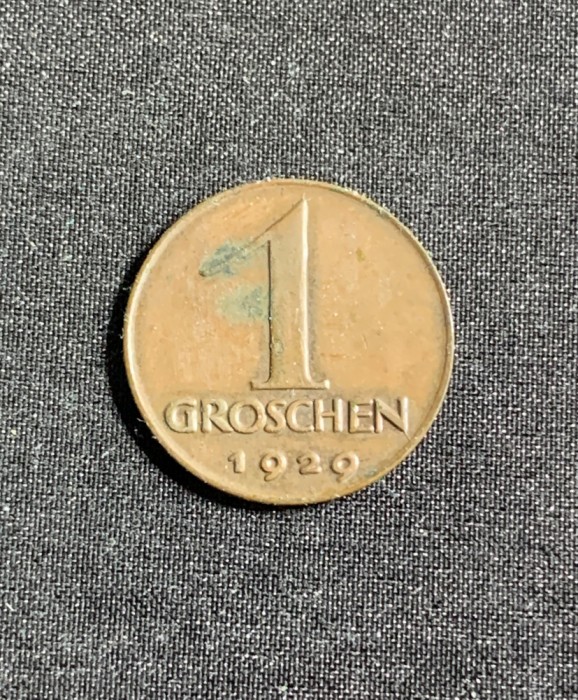 Moneda 1 groschen 1929 Austria