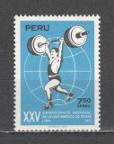 Peru.1971 Posta aeriana-C.M. de haltere Lima SX.50