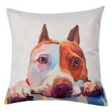 Cumpara ieftin Fata perna poliester multicolor Catelus 43x43 cm