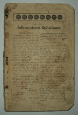 Almanah incomplet 1917, informatii referitoare la emigrarea in America foto