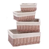 Cumpara ieftin Set 4 cosuri depozitare lemn rachita natur 24 x 15,5 x 10 cm, 29 x 21 x 12,5 cm, 34 x 25 x 14,5 cm, 40 x 30,5 x 16 cm