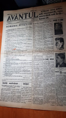 ziarul avantul 5 martie 1928- anul 1,nr.1-iuliu maniu,virgil madgearu foto