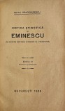 Mihail Dragomirescu, Critica științifică și Eminescu, 1925