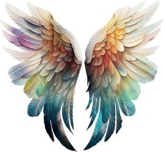 Sticker decorativ, Aripi, Gri, 64 cm, 8309ST-6 foto