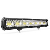 Cumpara ieftin Proiector LED bar auto, ATV, offroad, 420W, 12-24V, 140 LED-uri, 54.5x6.5x7.5 cm - Negru, Dactylion