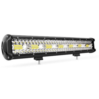 Proiector LED bar auto, ATV, offroad, 420W, 12-24V, 140 LED-uri, 54.5x6.5x7.5 cm - Negru foto