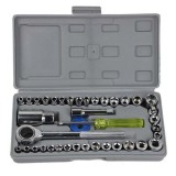 Cumpara ieftin Set 40 chei tubulare si adaptor, Barste