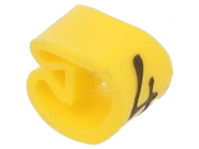 Markere PVC Galben 2,5-5mm 4 Bucăți