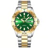 Poedagar Ceas barbatesc de mana Quartz Casual Fashion Analog Argintiu Verde