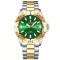 Poedagar Ceas barbatesc de mana Quartz Casual Fashion Analog Argintiu Verde