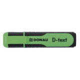 Cumpara ieftin Set 10 Textmarkere DONAU D-text, Varf Tesit si Scriere de 1-5 mm, Corp cu Grip, Culoare Verde Fluorescent, Textmarker Birou, Evidentiator, Instrumente