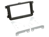 Cadru Radio ACV 2 DIN Black Rubber-Touch pentru Seat, VW, &Scaron;koda 391320-30-1