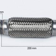 Racord Flexibil Esapament Flank Inner &amp; Outer Braid (B) 50X200MM FL 60097