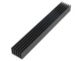 Radiator extrudat cu aripioare negru 150x21x14 mm