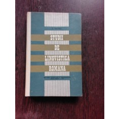 STUDII DE LINGVISTICA ROMANA - D. MACREA