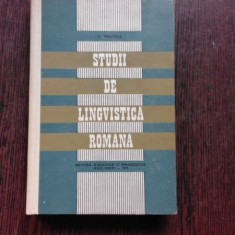 STUDII DE LINGVISTICA ROMANA - D. MACREA