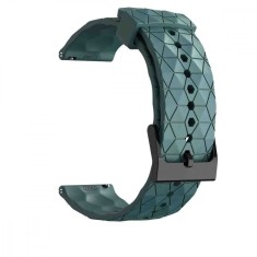 Curea din silicon compatibila cu Fitbit Versa 2, Telescoape QR, 22mm, Veronese Green