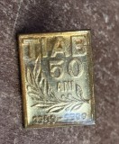 QW9 N8 94 - insigna - comert - TIAB la 50 ani - 1949 - 1999