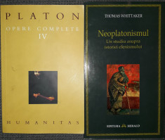 Platon - Opere complete IV + Thomas Whittaker - Neoplatonismul foto