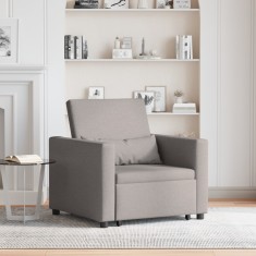 vidaXL canapea-sofa 3 in 1 convertibila din ?esatura taupe foto