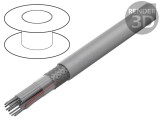 Cablu bandă rotund 1,27mm Cu 16x28AWG PVC gri