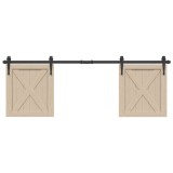 vidaXL Set uși glisante pentru dulap 152 cm oțel carbon 4009683