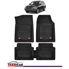 Covorase Auto TeamCar&reg; Tip Tavita Compatibile Toyota RAV4 Generatia III (2006&ndash;2012) Negru Material Rezistent
