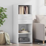 VidaXL Dulap &icirc;nalt, alb, 50x42,5x124 cm, lemn prelucrat