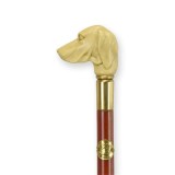 Baston din lemn mahon cu maner cap de caine WS-127