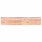 vidaXL Blat masă, 200x40x(2-4) cm, maro, lemn tratat contur organic