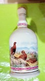 F992-Sticla speciala Decantator Scotch Whisky cu tema vanatoare Cocosi salbatici