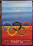 Afis Comitetul Olimpic Roman, Jocurile celei de a XXII-a Olimpiade Moscova 1980