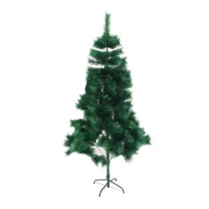 Brad artificial craciun tip pin, pentru interior sau exterior, 90 cm, suport de plastic inclus, verde