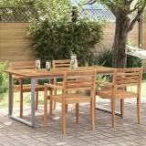 vidaXL Masă de grădină pentru dining Gri 180 x 90 x 75 cm