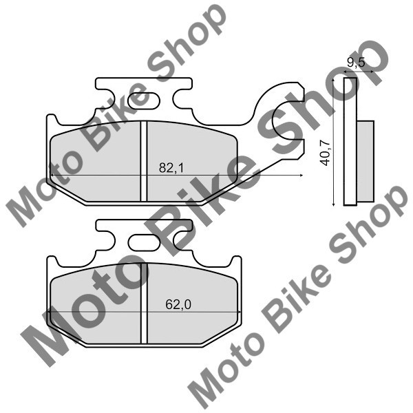 MBS Placute frana Suzuki UH 125 Burgman spate, Cod Produs: 225102870RM