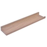 Raft de perete MDF bej, 48x10x4 cm, cu sistem de fixare ascuns, CMCLASS