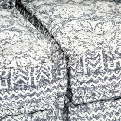 Canapea extensibilă modulară cu 2 locuri, gri deschis, textil foto