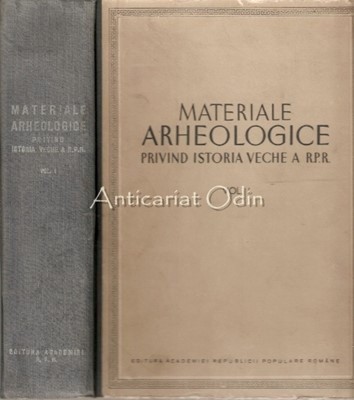 Materiale Arheologice Privind Istoria Veche A R.P.R. I foto