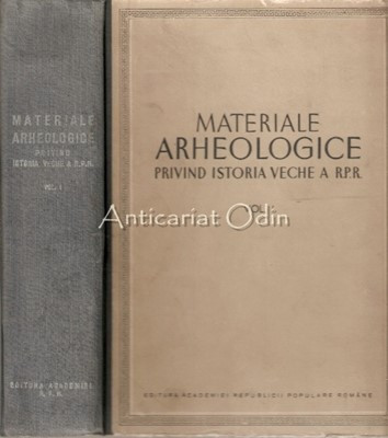 Materiale Arheologice Privind Istoria Veche A R.P.R. I
