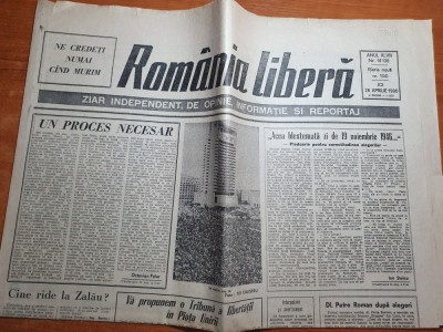 romania libera 26 aprilie 1990-articolul &amp;quot; cine rade la zalau ? &amp;quot; foto