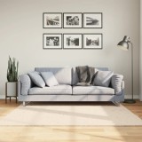 vidaXL Covor HUARTE, fir scurt, moale și lavabil, bej, 160x160 cm 375021