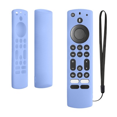 Husa Telecomanda Kwmobile pentru Toshiba NS-RCFNA-21/CT-RC1US-21/CT95018, Albastru deschis, Silicon, KWM000015SE003C foto
