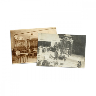 Casa Capșa, două fotografii de epocă, cca. 1906 foto