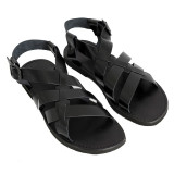 Sandale din Piele Barbatesti Tommaso Negre, 39 - 46, Negru