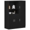 vidaXL Set dulap de bucătărie 2 piese Lemn negru prelucrat 3324143