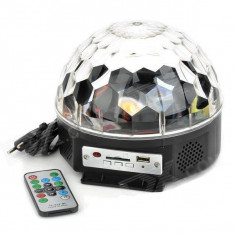 Proiector Disco Led Magic Ball Light cu telecomanda si Redare Audio MP3 foto