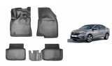Covorase Auto Tip Tavita Cauciuc Dacia Logan 3 (2021-2024) ALM - Presuri Interior Impermeabile, Bordura Inalta