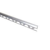 Profil aluminiu de colt exterior pentru gresie si faianta, rotund, S53, argintiu, 10 x 2500 mm