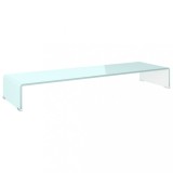 Cumpara ieftin Stativ TV/Suport monitor, sticla, verde, 100 x 30 x 13 cm