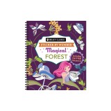 Brain Games - Sticker by Number: Magical Forest: Includes Glitter Stickers!